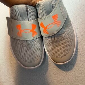 Under Armour Kids' Sneakers in Gray and Orange